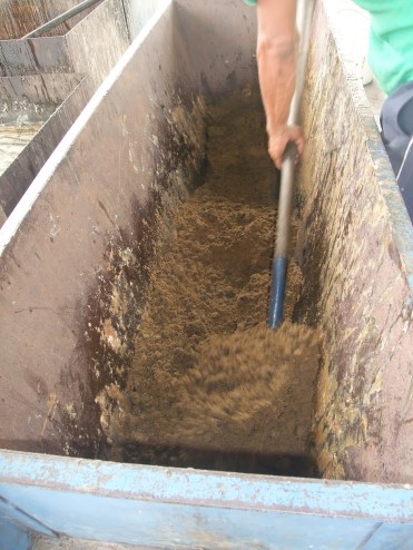 Enfriamiento del azúcar elaboración artesanal